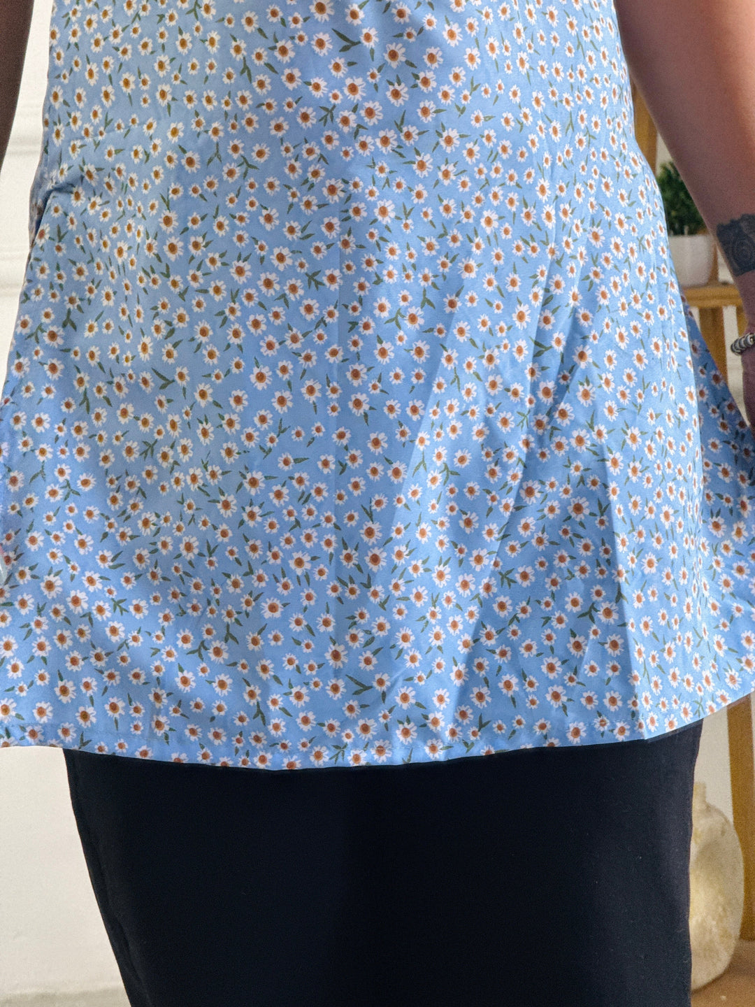 Soft Blue Ditsy Floral Multi-Wear Tunic - Adjustable Fit