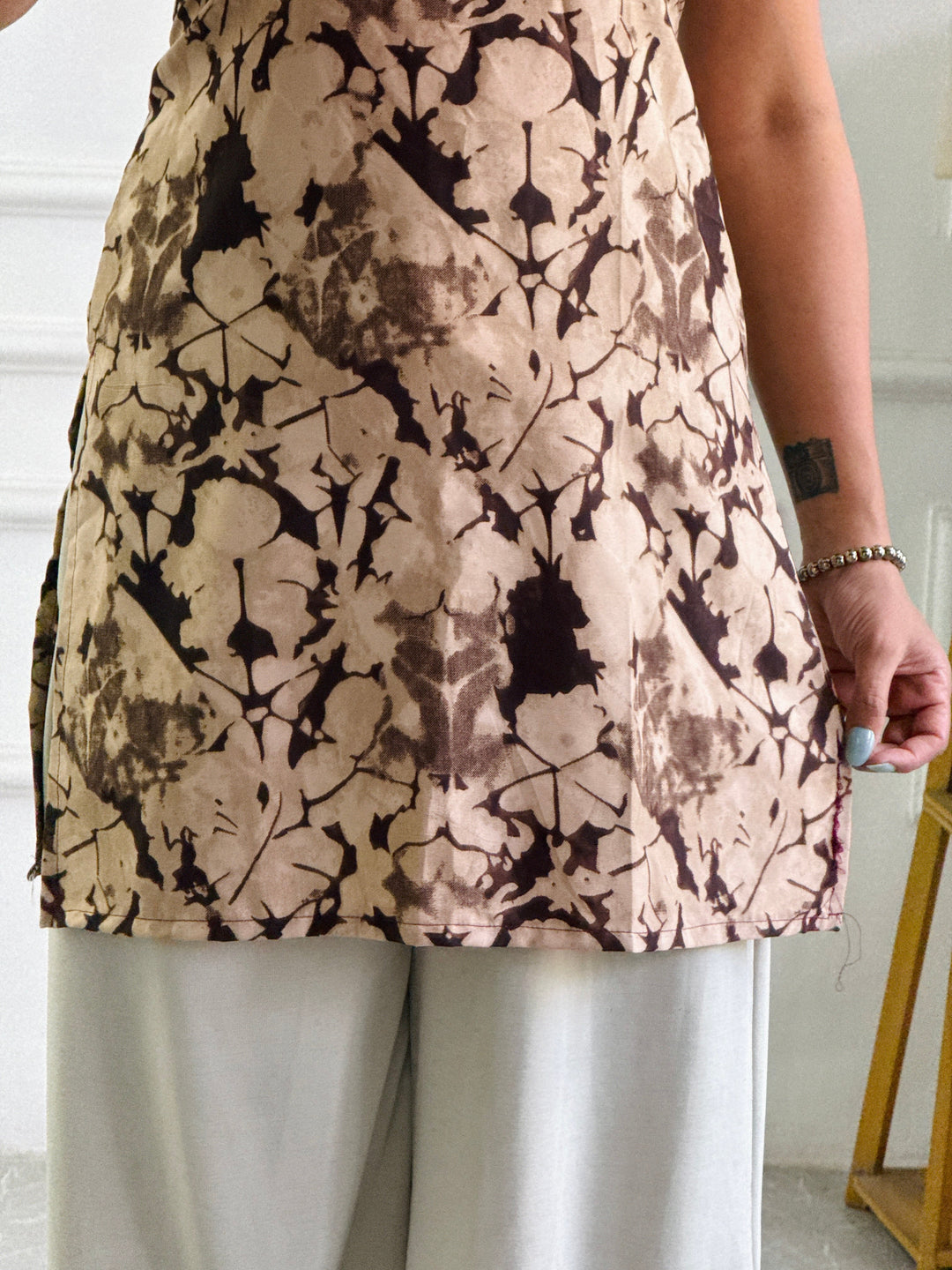 Rustic Abstract Multi-Wear Kurti - Adjustable Fit