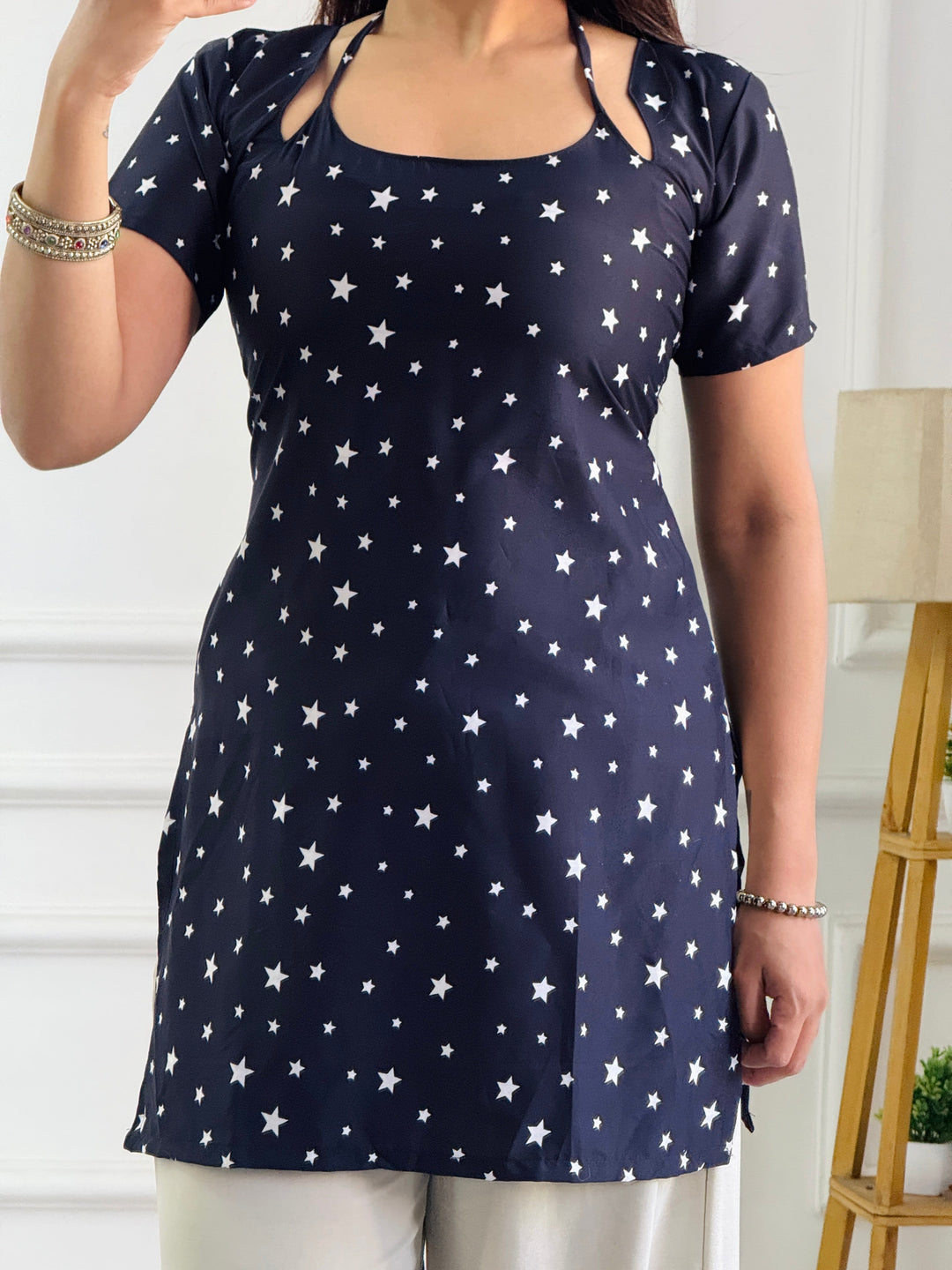 Celestial Navy Star Multi-Wear Tunic - Adjustable Fit