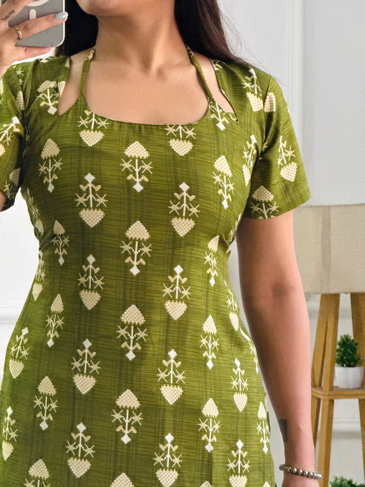 Ethnic Geometric Multi-Wear Tunic - Adjustable Fit