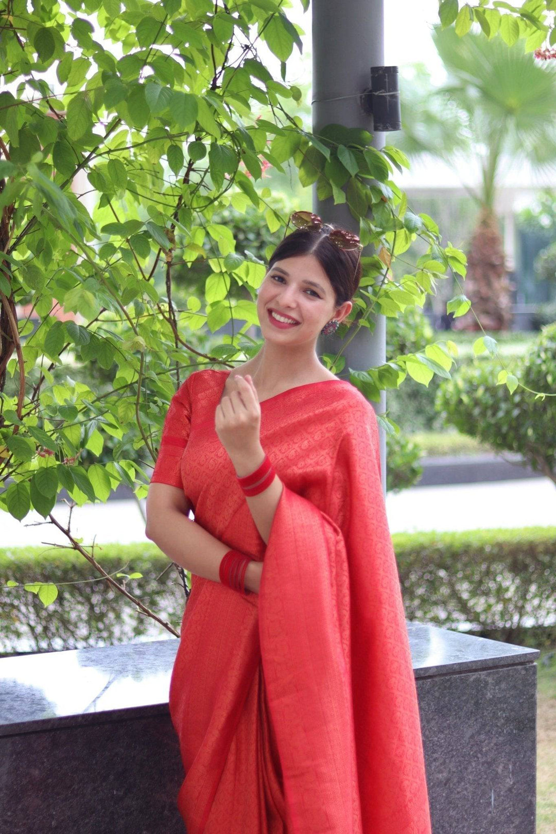 Pure Gaji Silk Saree Weaved With  Zari Comes With Tassels