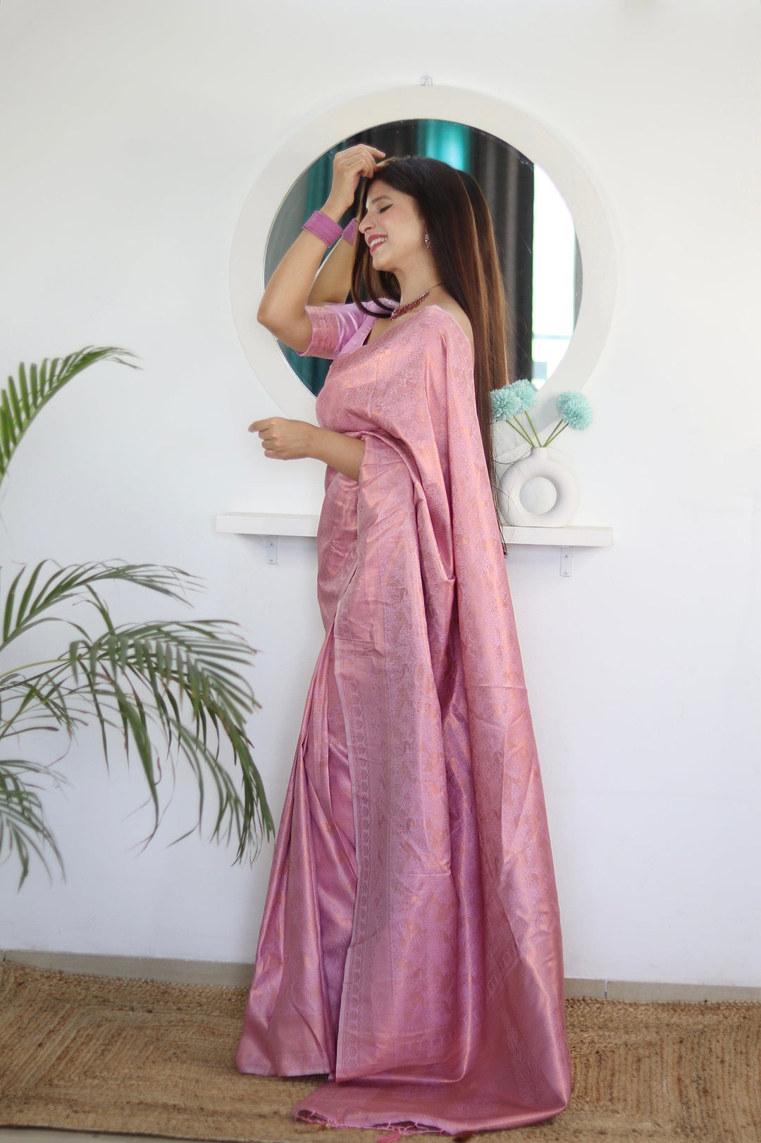 Pure Gaji Silk Saree Weaved With  Zari Comes With Tassels