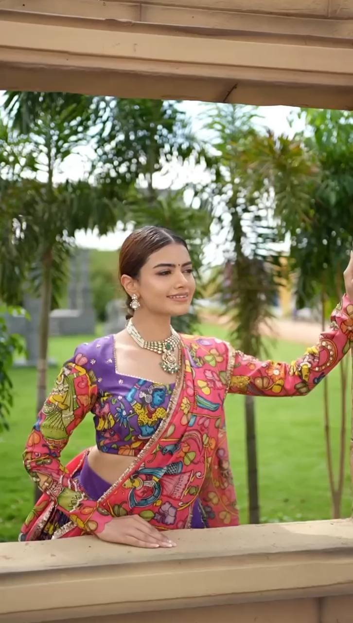 Floral Fantasy: Kalamkari Lehengas for a Majestic Look